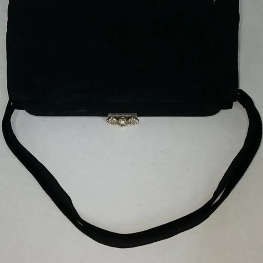 Garay Clutch Bag Framed Black Evening Cocktail Handbag Women's Woman's Vintage